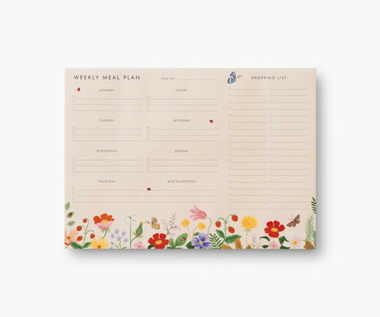 Rifle Paper Co Weekly Meal Planner - Strawberry Fields
