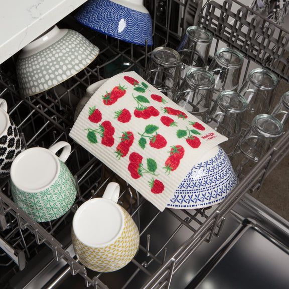 Swedish Dishcloth - Raspberries