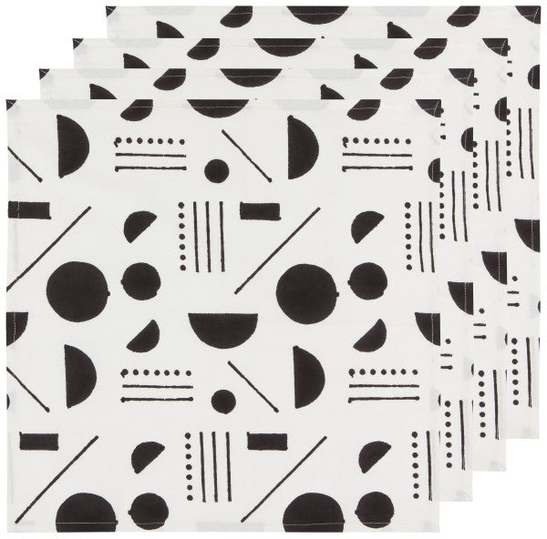 Block Print Napkins - Domino