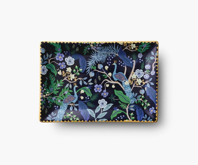 Rifle Paper Co Catchall Tray - Peacock