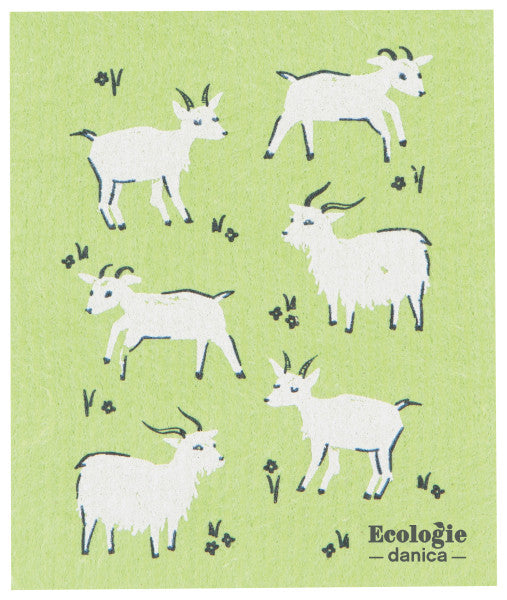 Swedish Dishcloth - Goats
