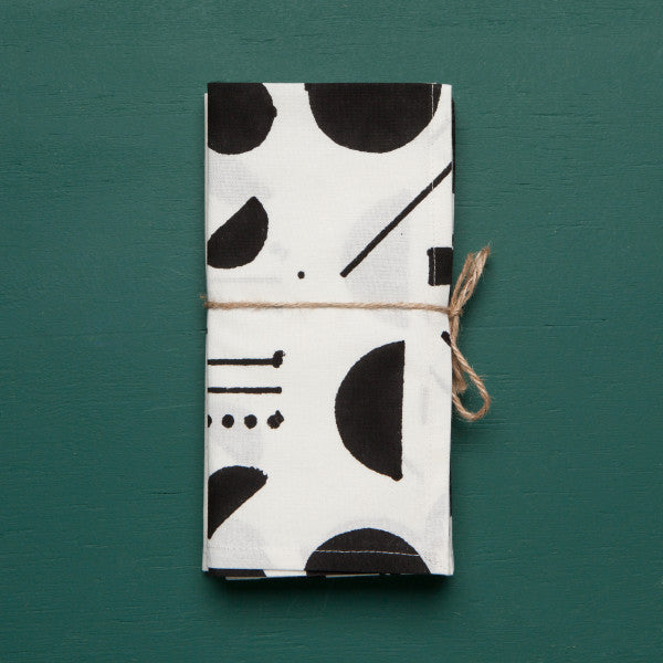 Block Print Napkins - Domino