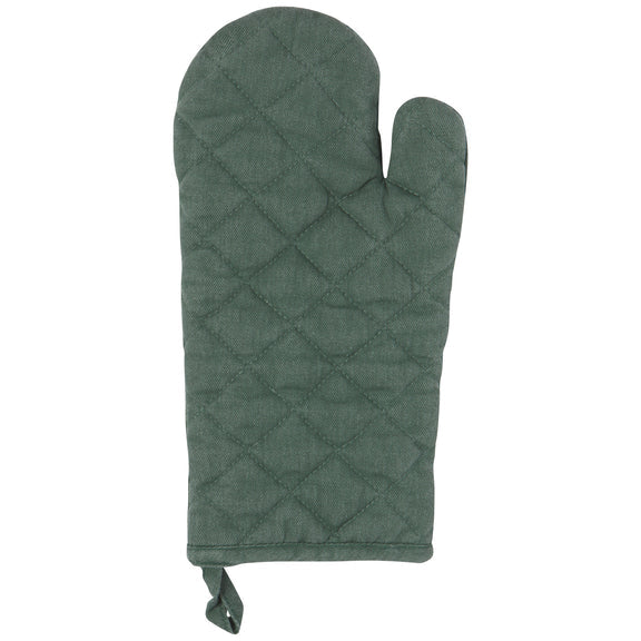 Green Potholders + Oven Mitts
