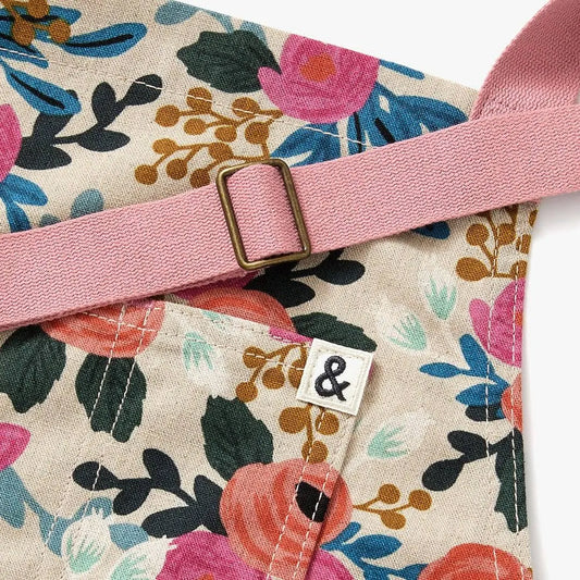 The Essential Apron - Rifle Paper Co Rosa Natural