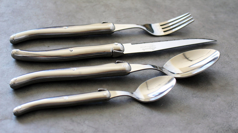 Laguiole Flatware Set of 24 - Stainless Steel