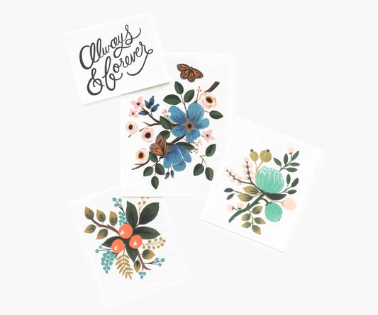 Rifle Paper Co Lovely Temporary Tattoo Set