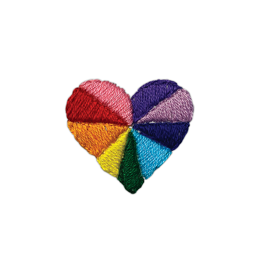 Temporary Tattoo Pair - Rainbow Heart