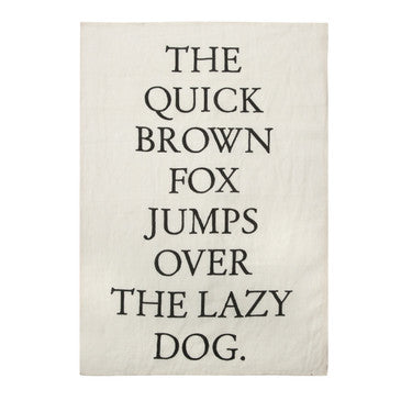 Tea Towel - Quick Brown Fox