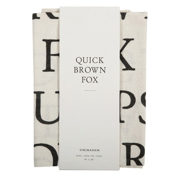 Tea Towel - Quick Brown Fox