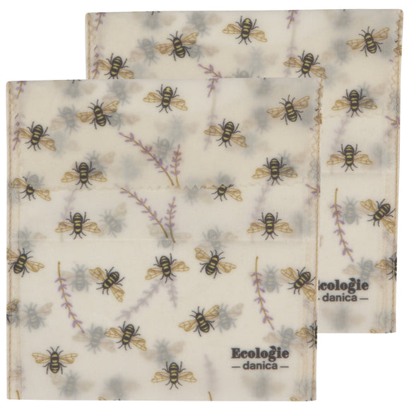 Sandwich Beeswax Wrap - Bees