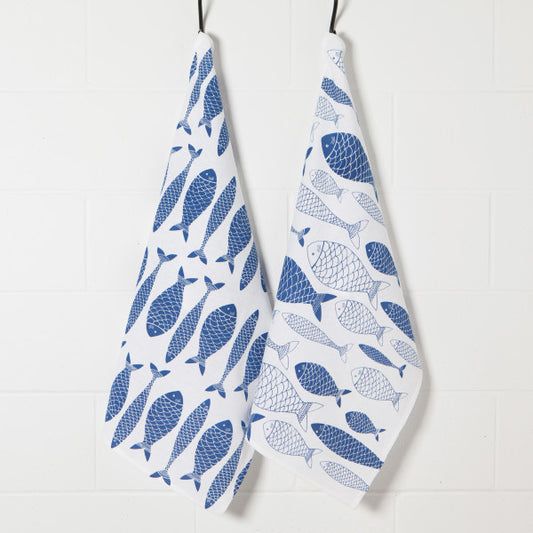 Color Center Floursack Set - Blue Fish