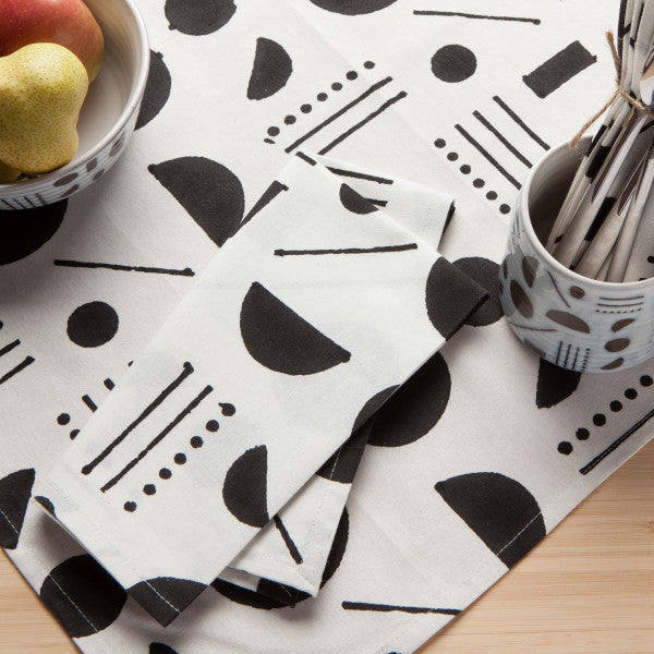 Block Print Napkins - Domino