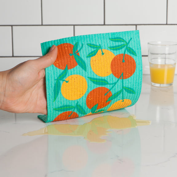 Swedish Dishcloth - Oranges