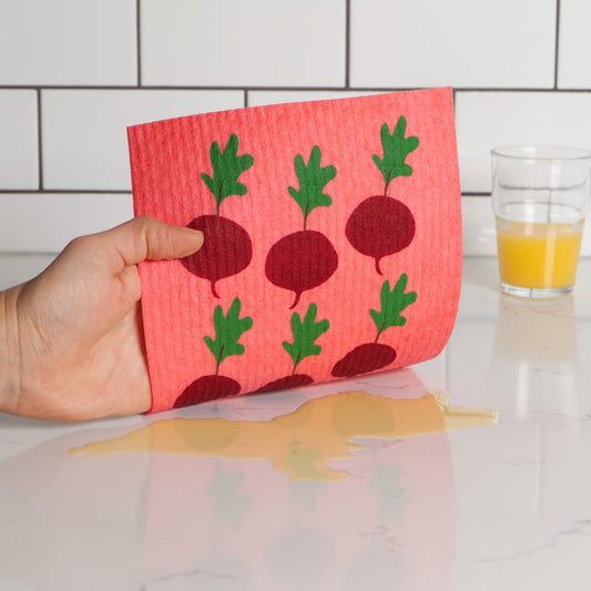 Swedish Dishcloth - Radishes